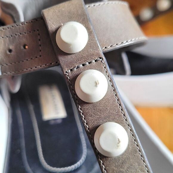 Balenciaga Studded Platform T Strap Sandals Size 40(9.5US) - Picture 5 of 9